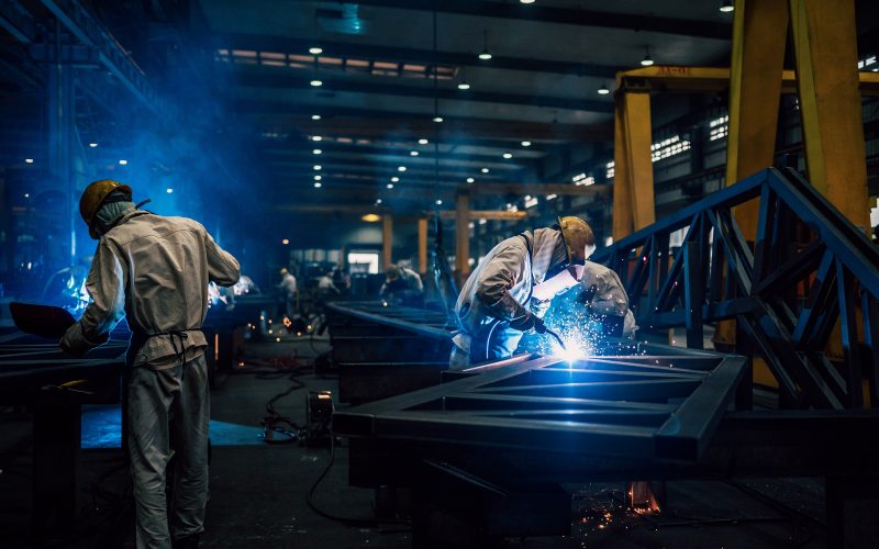 worker working in factory
